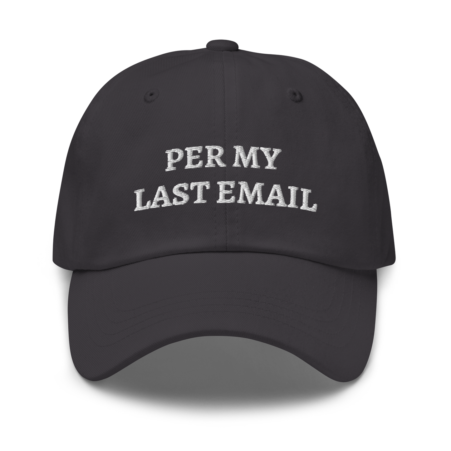 The Check in Cap (Large Font)