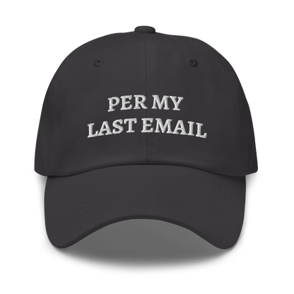 The Check in Cap (Large Font)