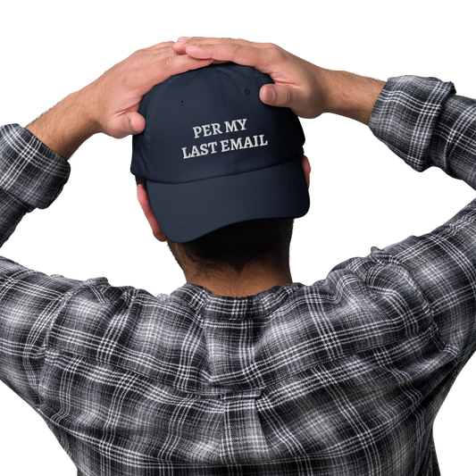The Check in Cap (Large Font)